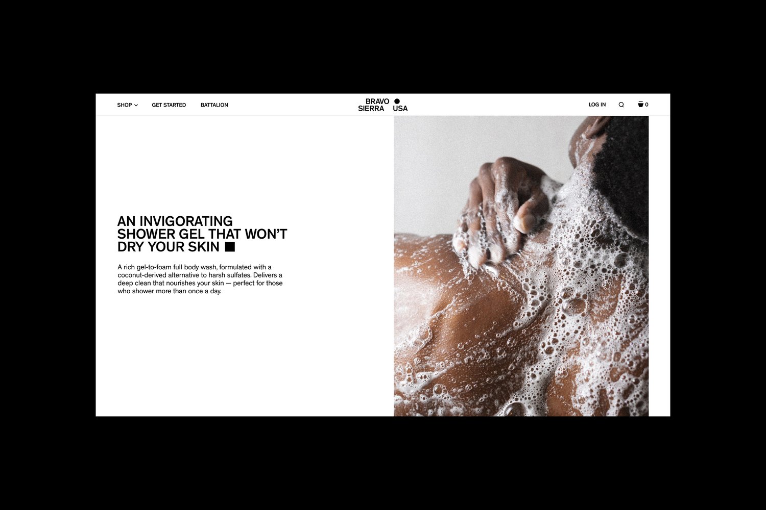 Bravo Sierra ecommerce interface