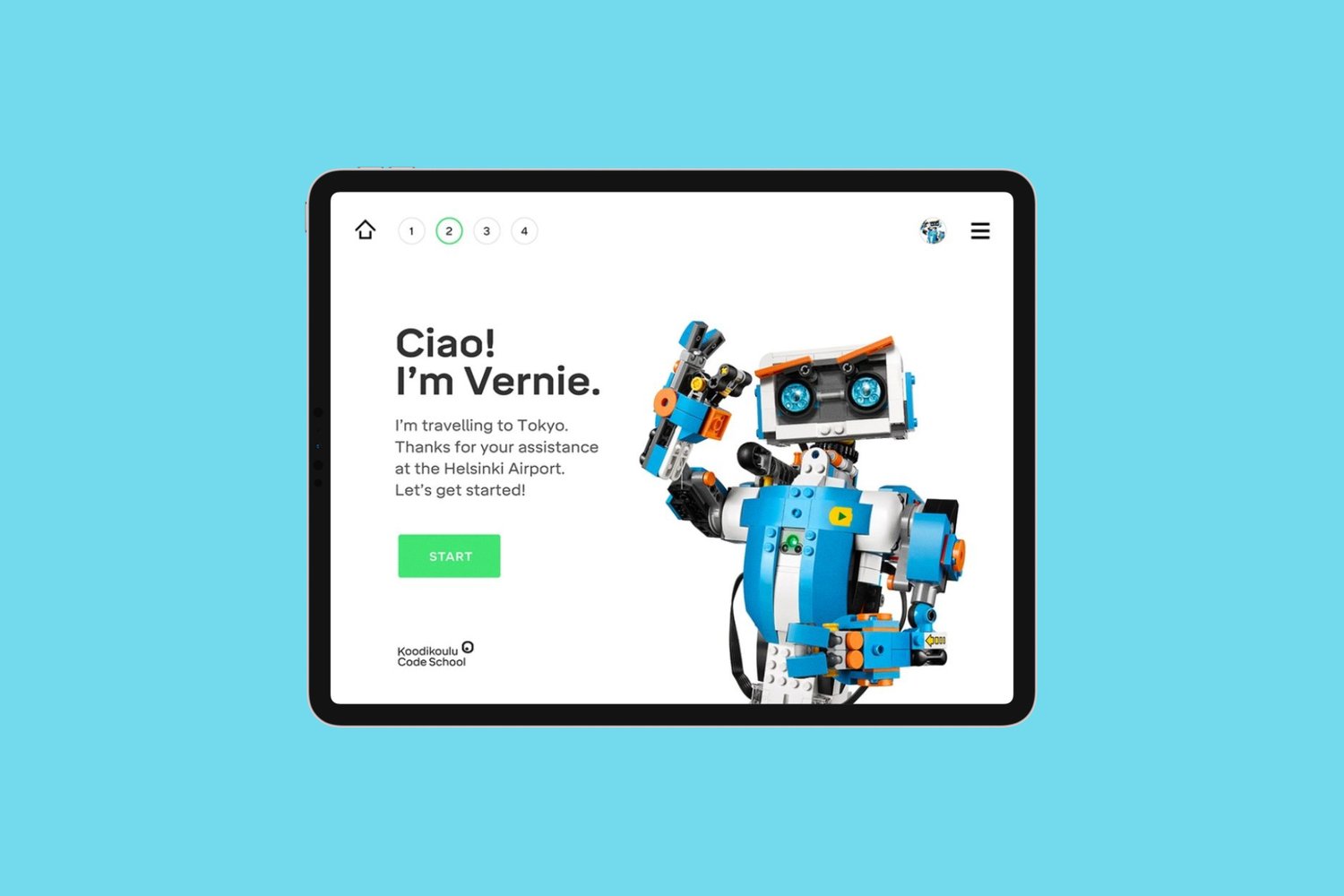 Reaktor x LEGO code school application