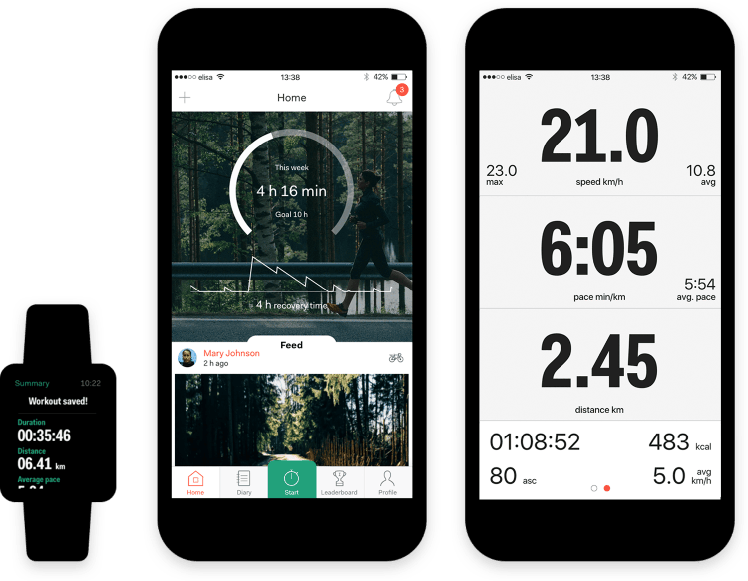 Sports Tracker app UX