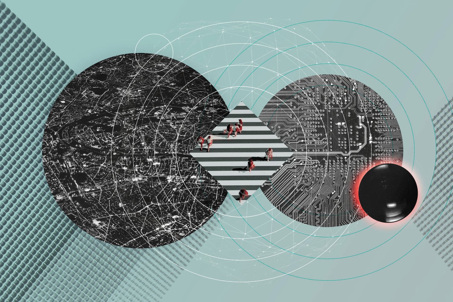 abstract illustration on cybersecurity 