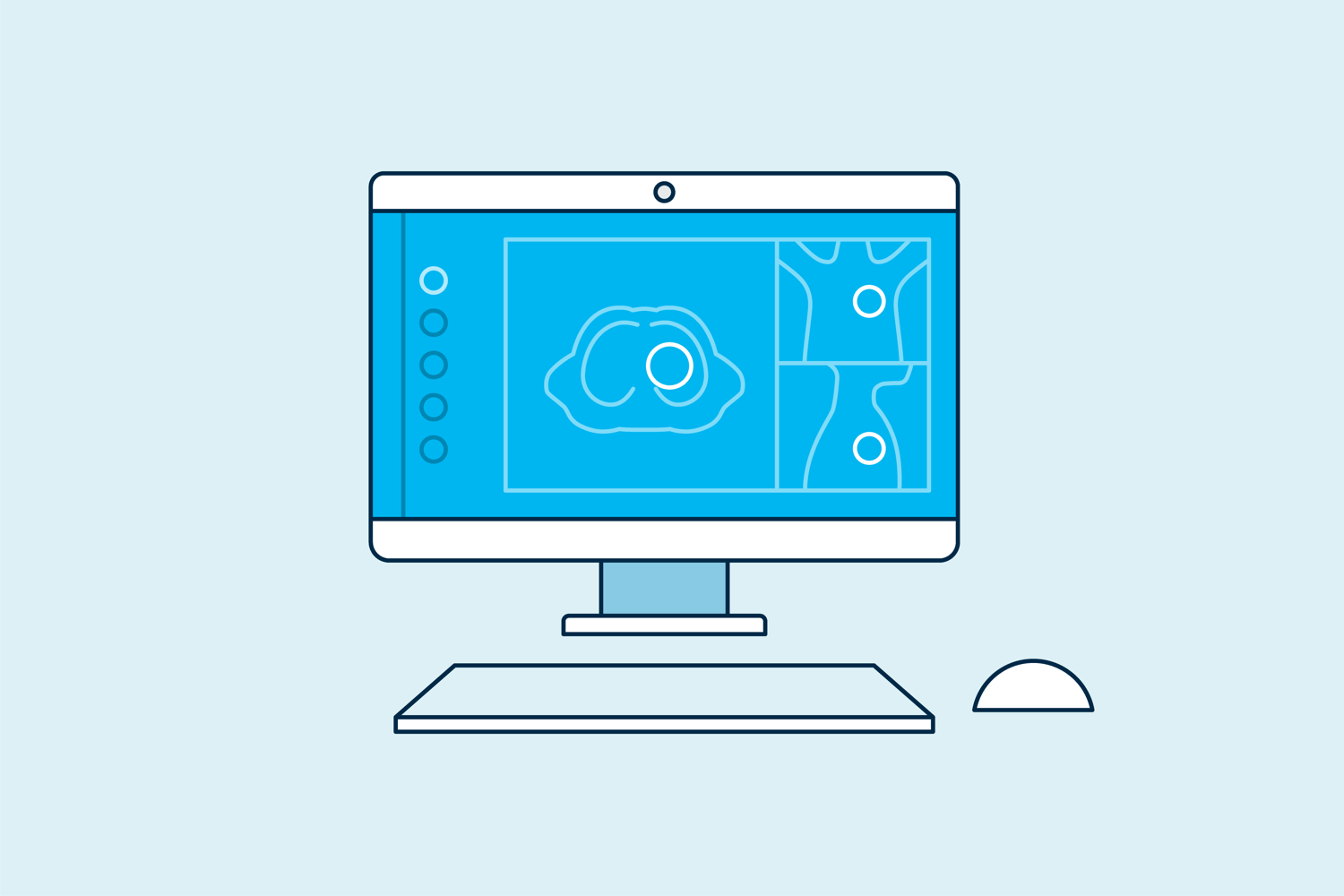 illustration of cancer treatment software